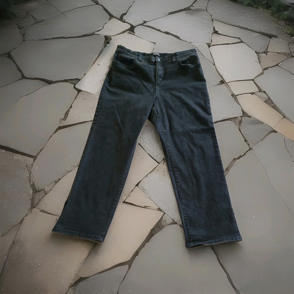Bold Elements Cut to‎ Curve Women's Black Stretch Jeans Size 18